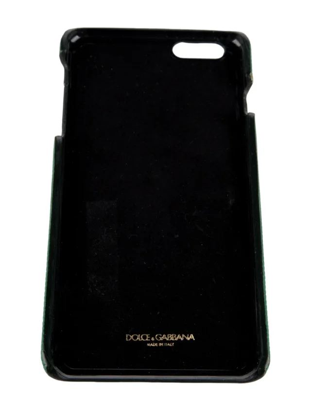 Dolce & Gabbana Women's Lizard Phone Case in green Lizard from The RealReal