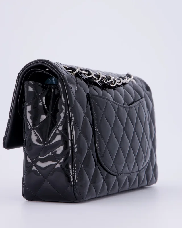 Chanel Medium Double Flap Bag in Black Patent leather from Sellier, photo 12 of 18