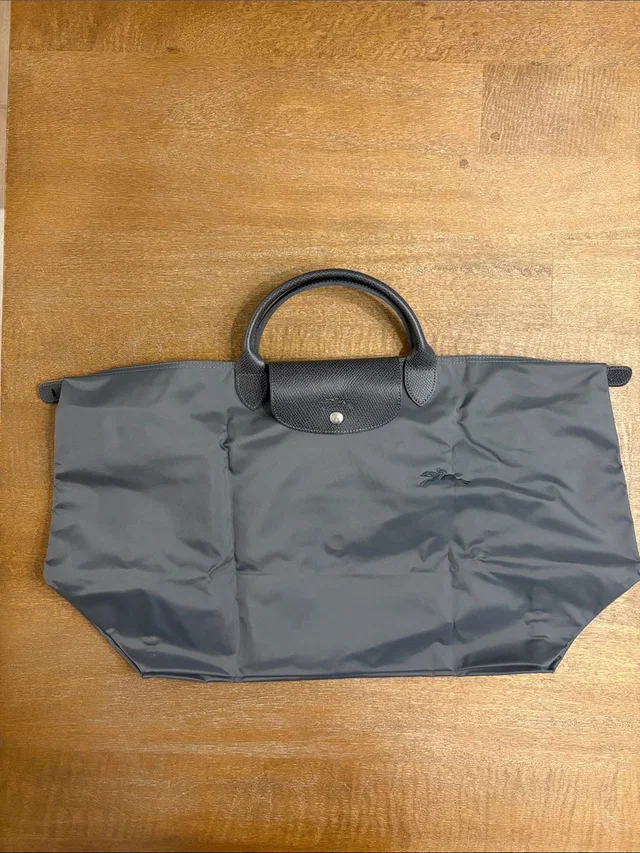 Longchamp Nylon Le Pliage Small Tote With Top Handles in gray Nylon from Poshmark