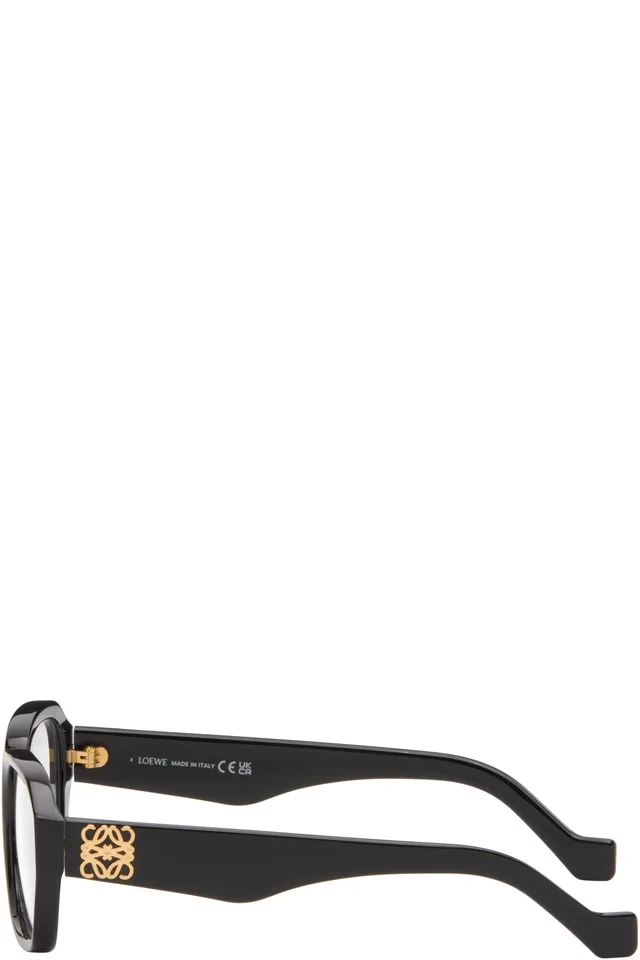 LOEWE Black Anagram Glasses, photo 3 of 4 from SSENSE