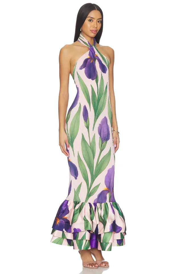 L'IDEE Soho Dress in Iris Garden, photo 2 of 4 from REVOLVE (Canada)