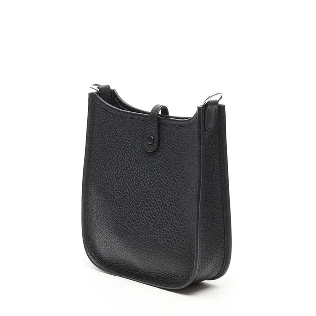 Hermès Evelyne 16 TPM Taurillion Clemence Noir Bag in Black Clemence leather from A Retro Tale, photo 3 of 10