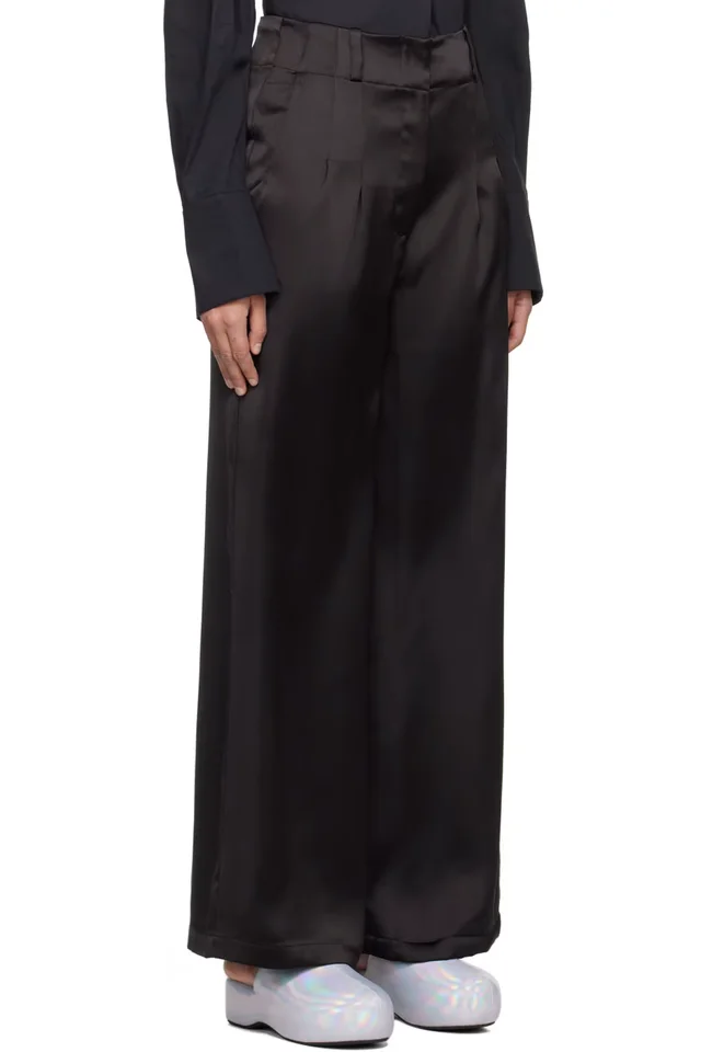 SIMONMILLER Black Bloo Trousers, photo 2 of 4 from SSENSE