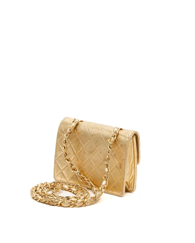 Chanel Classic Micro Single Flap Bag in Woven leather from A Retro Tale, photo 3 of 10