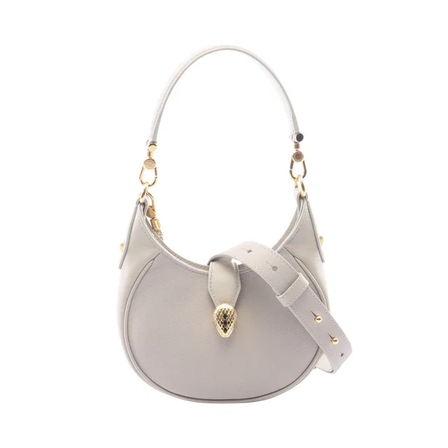 Bvlgari Serpenti Ellipse Small Leather 2way Shoulder Bag in Leather from LuxUness
