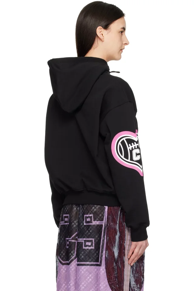 Chopova Lowena Black Cry Baby Hoodie, photo 3 of 4 from SSENSE