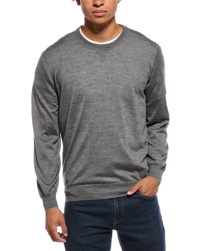 Brunello Cucinelli Cashmere & Silk-Blend Crewneck Sweater, image 1 of 1 from Gilt
