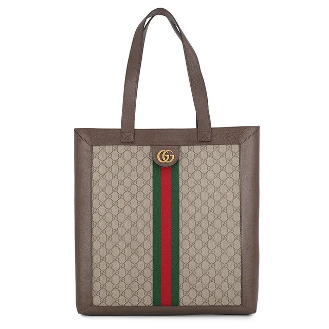 Gucci Ophidia GG Supreme Tote Bag Beige/Brown519335 GG Supreme Leather Size Large in Beige Leather from GALLERY RARE