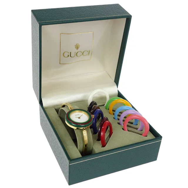 Gucci 11/12.2 Change Bezel Chameleon Quartz Watch SS from AMORE Vintage Tokyo