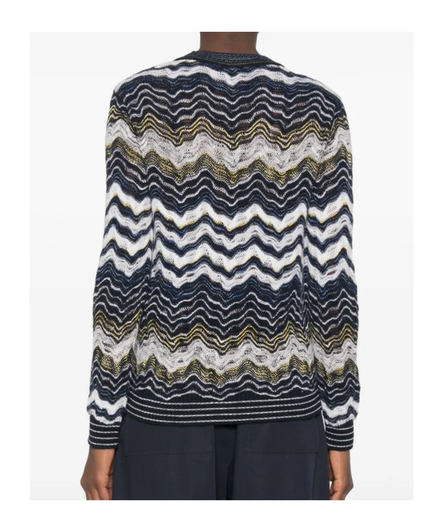 Missoni Wave Zigzag Patterned Crewnewck Jumper, photo 3 of 4 from SENSER