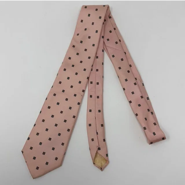 Dior Silk Geometric Necktie Usa Italy in pink Silk from Poshmark