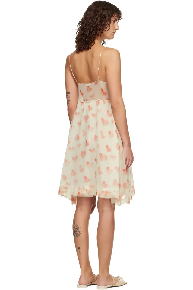 R13 Off-White Strappy Minidress, photo 3 of 4 from SSENSE