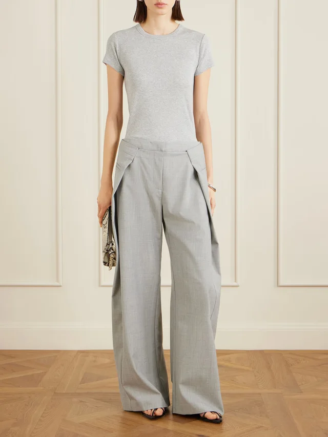 ST. AGNI Organic cotton-jersey T-shirt in Grey, photo 2 of 2 from NET-A-PORTER (Canada)