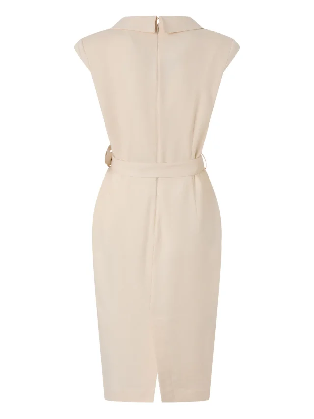 PINKO Amadine belted collared midi dress, photo 2 of 2 from FARFETCH
