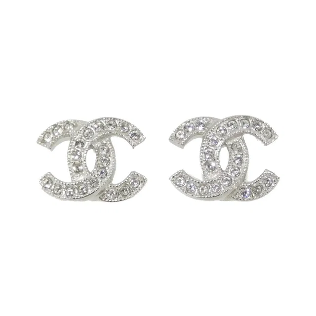 Chanel Earrings Silver in Silver from The Reluxe