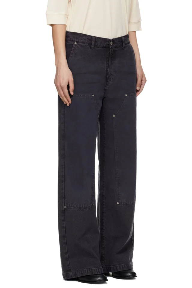 mfpen Gray Double Knee Jeans, photo 2 of 4 from SSENSE