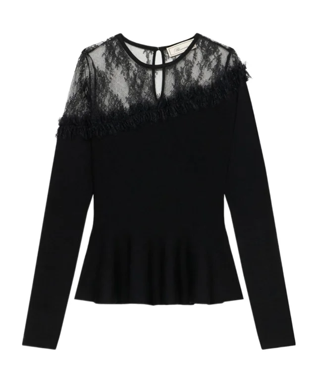 Blumarine Long-sleeved crew-neck shirt from SENSER, photo 1 of 1