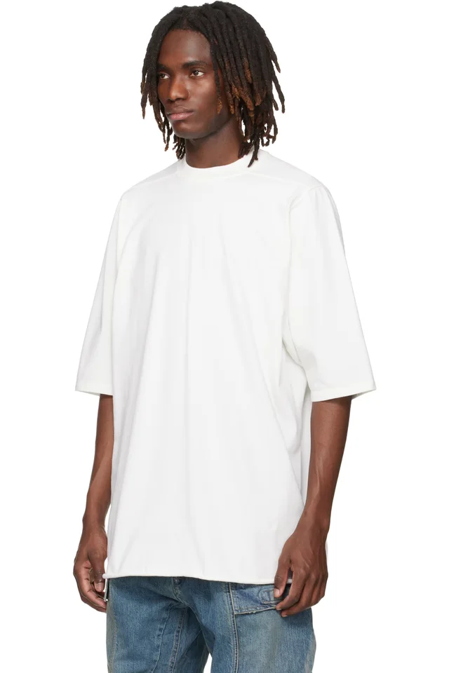 Rick Owens DRKSHDW Off-White Temple Jumbo S/S T-shirt, photo 4 of 5 from SSENSE