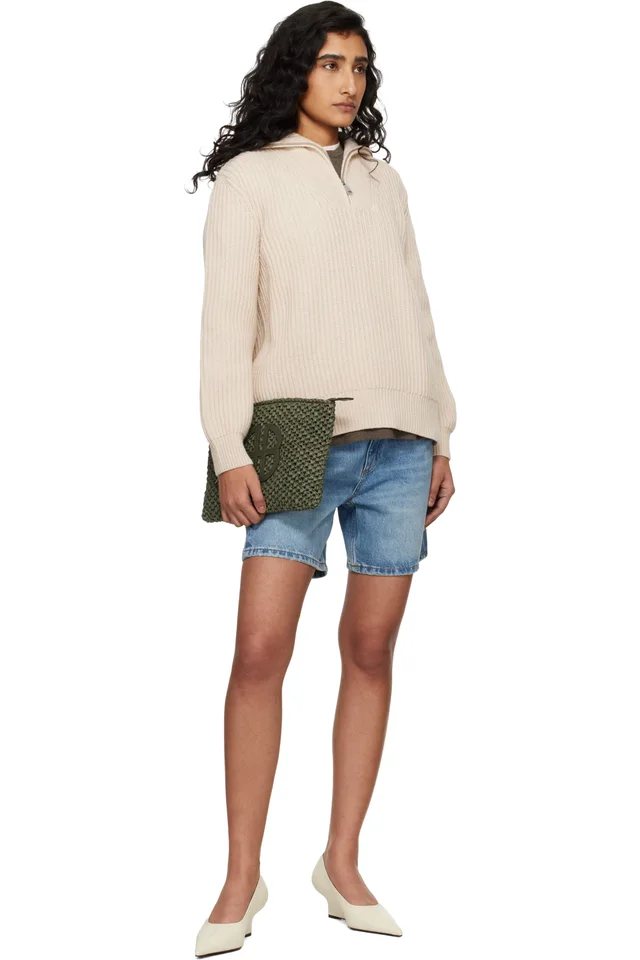 ANINE BING Green Rio Pouch, photo 4 of 4 from SSENSE
