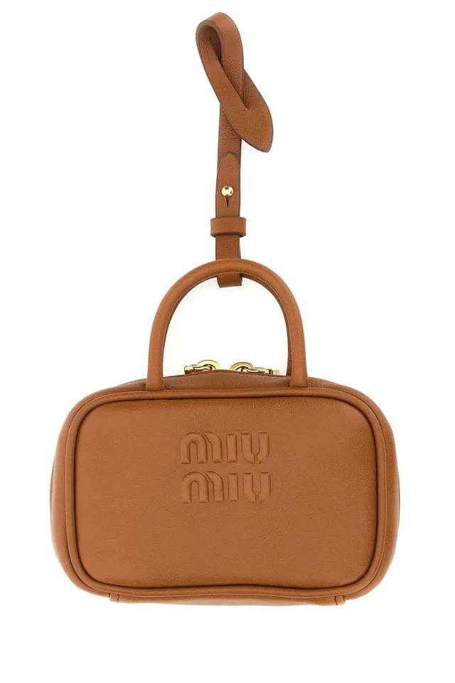 Miu Miu Aventure Mini Bag — Brown Vitello in Brown Leather from HEWI