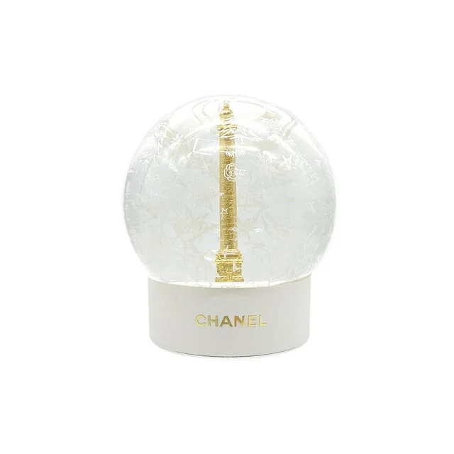 Chanel Snow Globe 2025 Limited Edition Vendome Colum Motif White Gold in White from Luxury Promise