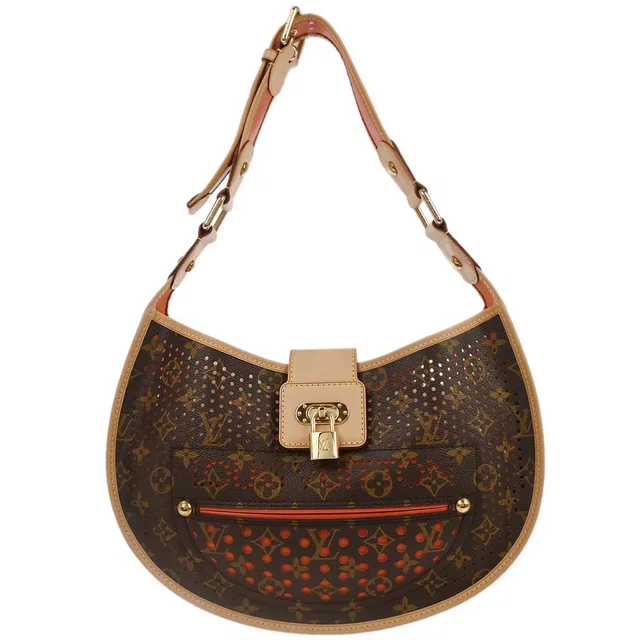 Louis Vuitton 2005 Monogram Perfo Demi-lune Shoulder Bag M95178 in Canvas from AMORE Vintage Tokyo