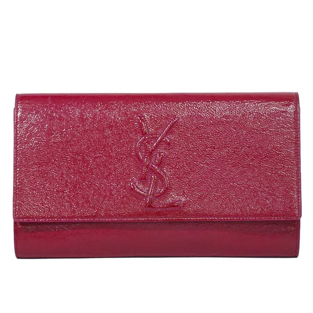 Saint Laurent Belle de Jour Clutch Patent Leather in Patent leather from The Reluxe