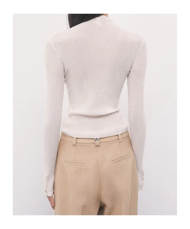 Patrizia Pepe ribbed funnel-neck knit, photo 5 of 6 from SENSER