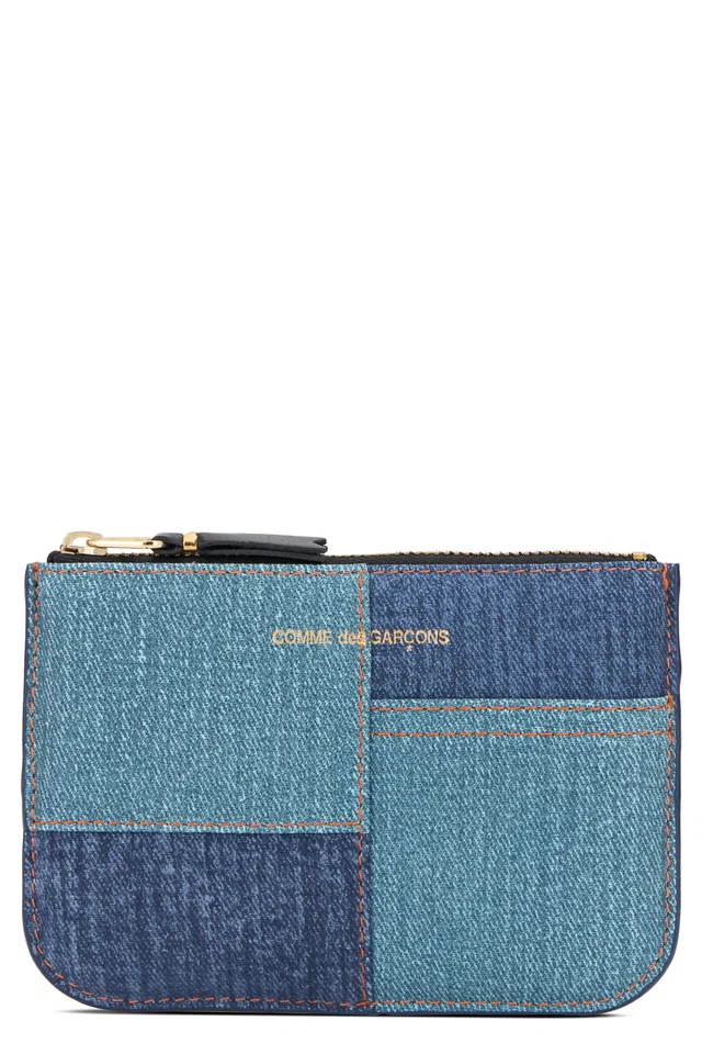 Comme des Garçons Denim Patchwork Lambskin — Blue Leather in Blue Lambskin from HEWI