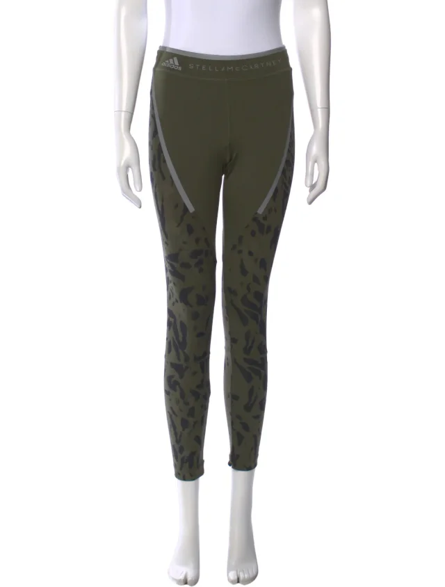 Stella McCartney Printed Skinny Leg Pants in green from The RealReal