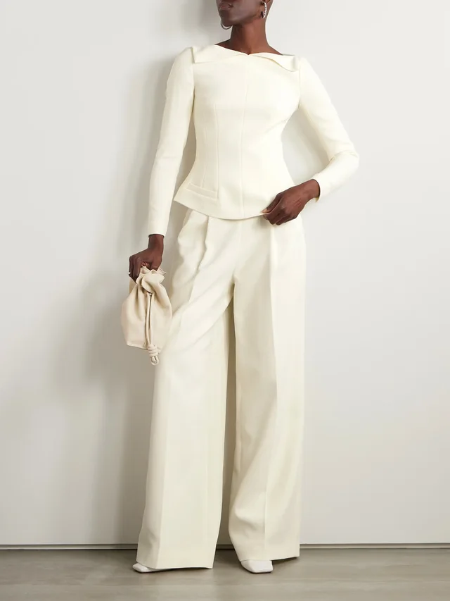 EMILIA WICKSTEAD Rye crepe top in White, photo 2 of 2 from NET-A-PORTER (Canada)