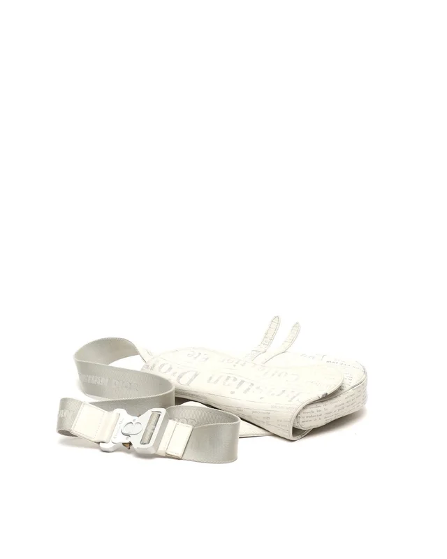 Dior X Daniel Arsham Newspaper Saddle Bag in Denim from A Retro Tale, photo 4 of 10
