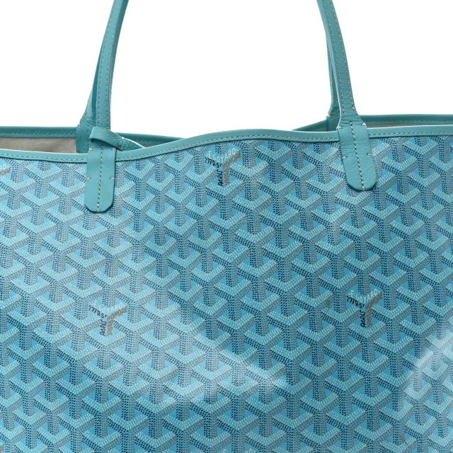 Goyard Goyardine Saint Louis GM Balise Beach Towel Set Turquoise in Blue Coated canvas from FASHIONPHILE, photo 10 of 12