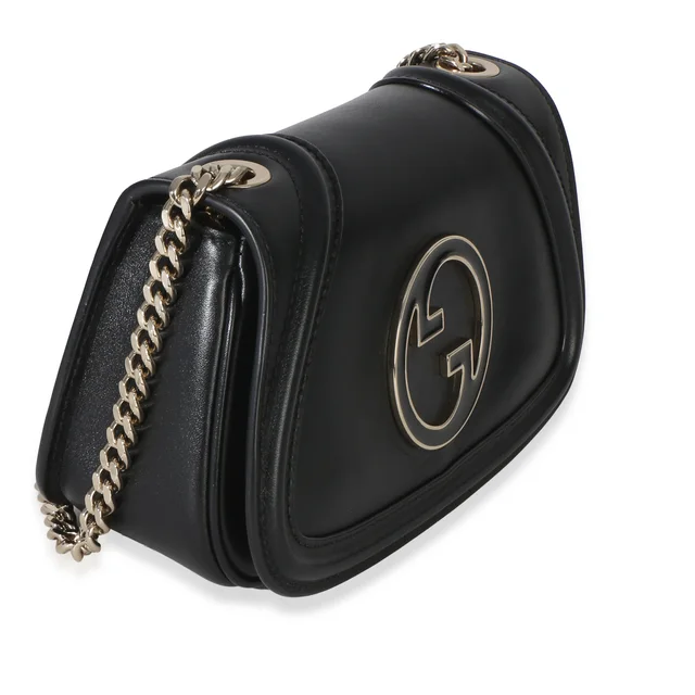 Gucci Black Calfskin Blondie Small Chain Shoulder Bag Leather Handbag in Black Calfskin from HEWI, photo 2 of 2