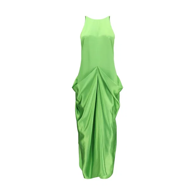 Khaite Bicolor Copper Casual Dress in Satin from HEWI