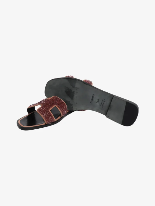 Hermès beaded oran sandals from Sign of the Times, photo 4 of 7