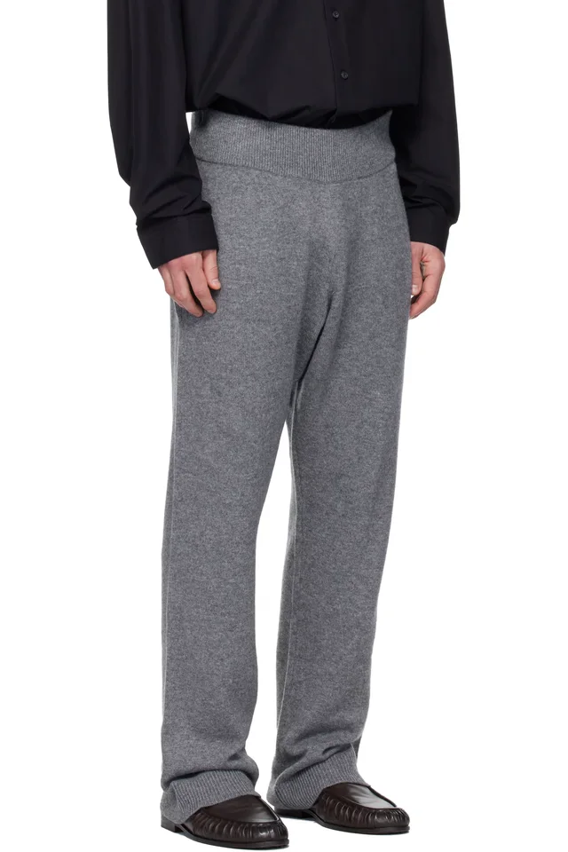 Entire Studios Gray Knit Lounge Pants, photo 2 of 4 from SSENSE