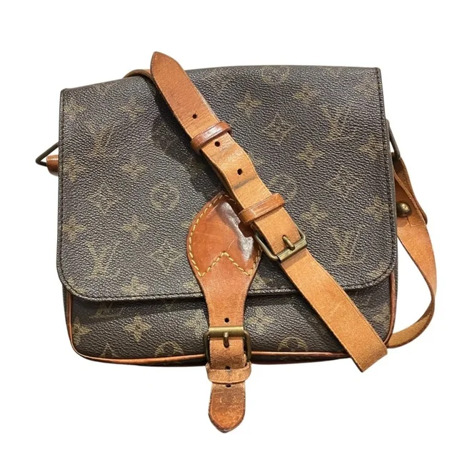 Louis Vuitton Monogram Cartouchiere Shoulder Bag, Toile Fabric, M51253 in Brown in brown|red from Grailed, photo 1 of 1