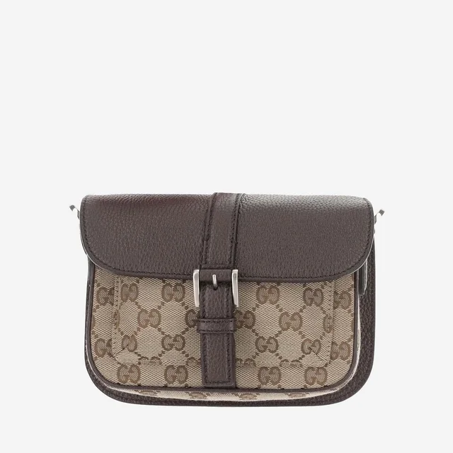 Gucci Gg Fabric Shoulder Bag — Brown in Brown Wool from HEWI, photo 2 of 2