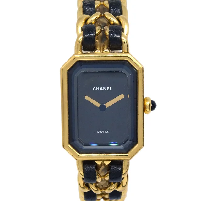 Chanel Premiere Watch Gold #M in Gold Leather from AMORE Vintage Tokyo