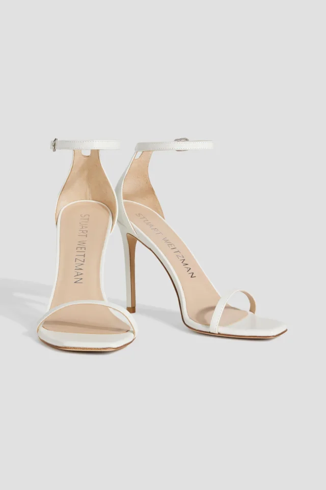 Stuart Weitzman Leather sandals in White, photo 2 of 5 from THE OUTNET