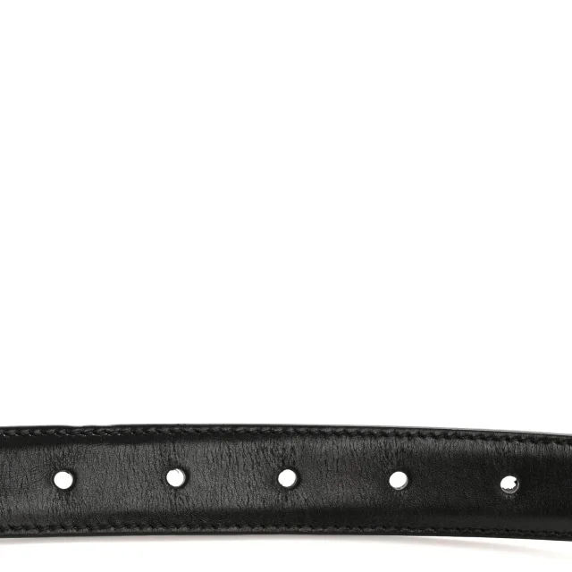 Celine Box Calfskin Medium 25mm Triomphe 75 30 Belt Black in Black Calfskin from FASHIONPHILE, photo 3 of 9