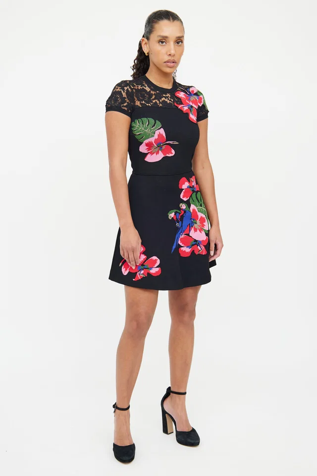 Valentino Garavani Floral Lace Dress from VSP Consignment