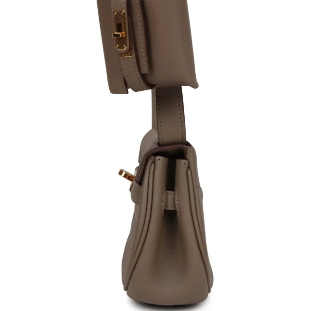 Hermès Kelly Moove Etoupe Swift Gold Hardware in Taupe Swift leather from Madison Avenue Couture, photo 7 of 12