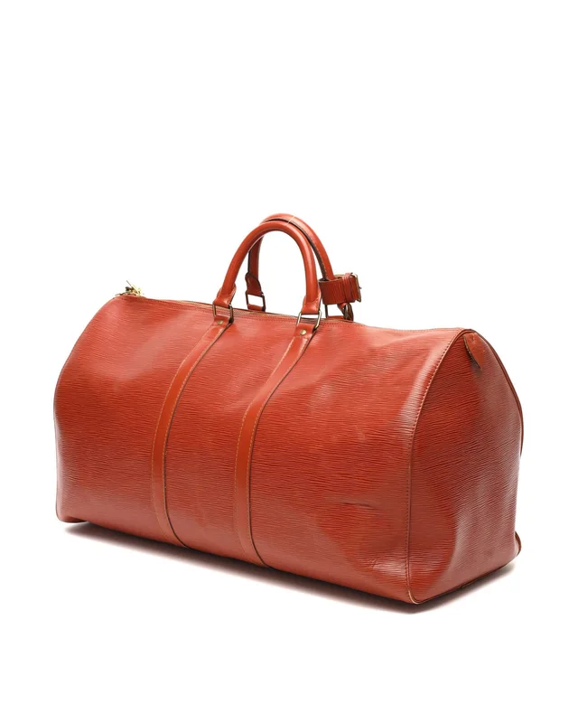 Louis Vuitton Epi Keepall 55 Weekend Bag in Suede from A Retro Tale, photo 3 of 14