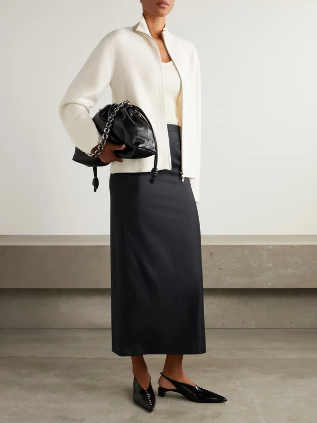 LOULOU DE SAISON Gabi cashmere cardigan in White, photo 2 of 2 from NET-A-PORTER (Canada)