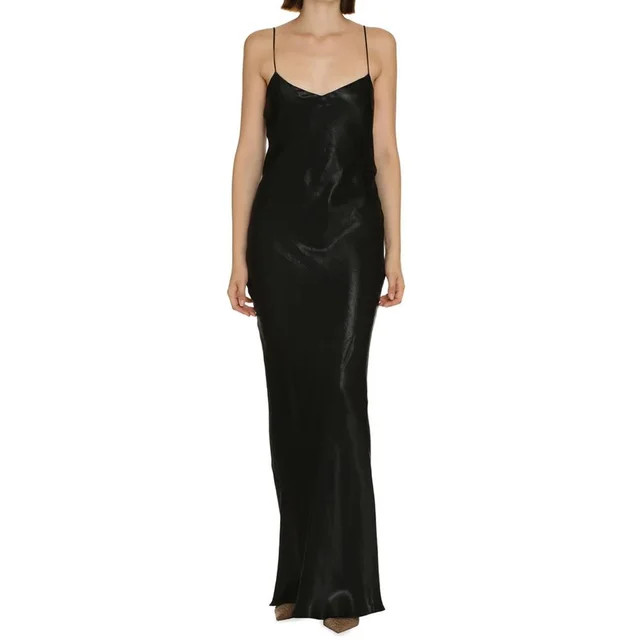 Saint Laurent Black Acetate Casual Dress in Black Silk from HEWI, photo 2 of 2