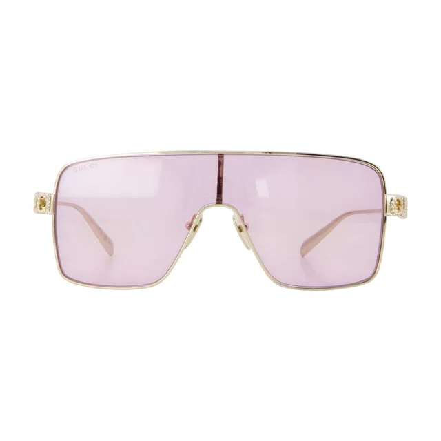 Gucci Gg1936s-005 Gold-Toned Acetate Sunglasses — Pink in Pink from HEWI