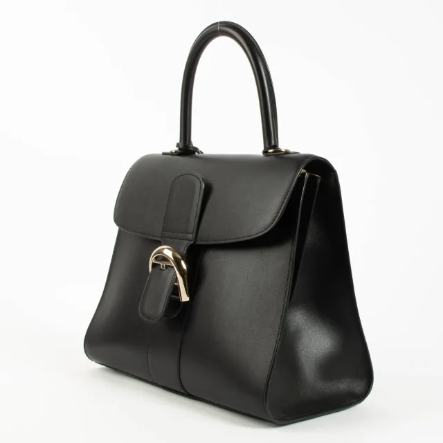 Delvaux Box Calf Brillant MM Bag in Black Box leather from Labellov, photo 3 of 6