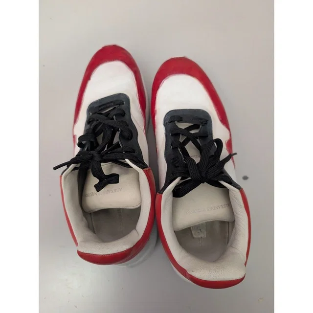 Alexander McQueen Oversized Runner Red Black White Size 43 Us 10 Sneaker 505033 in red from Poshmark
